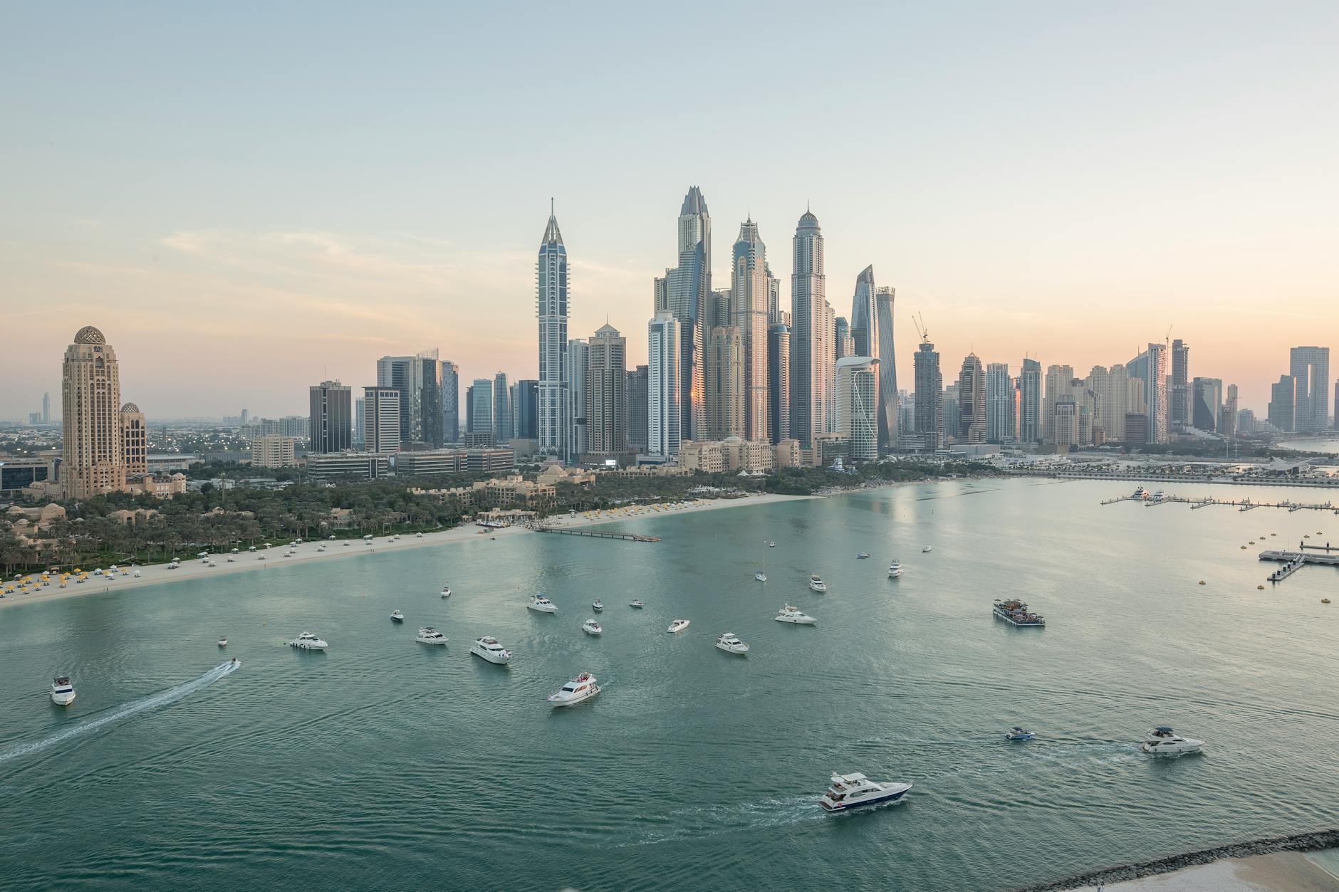 buildings at the palm jumeirah